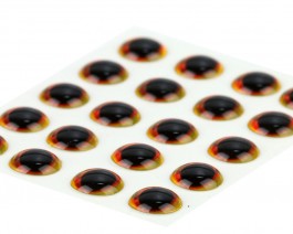 Ultra 3D Epoxy Eyes, Yellow/Orange, 5 mm